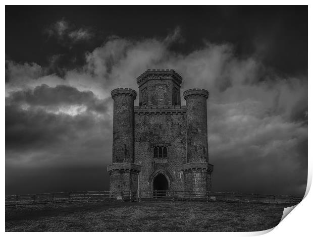 Paxton's Tower Folly, Carmarthenshire Print by Colin Allen