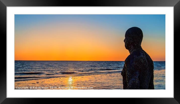 Another Place Framed Mounted Print by Rob Mcewen