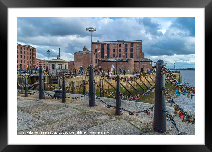 The Albert Dock Framed Mounted Print by Rob Mcewen