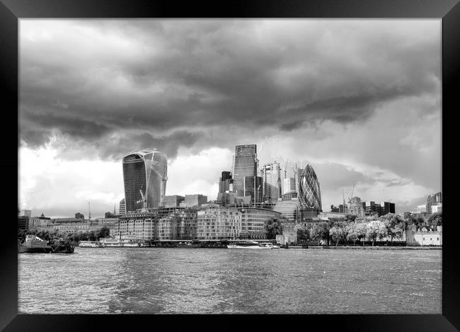 Storm Coming London Framed Print by Clive Eariss