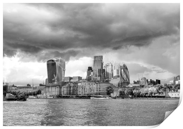 Storm Coming London Print by Clive Eariss