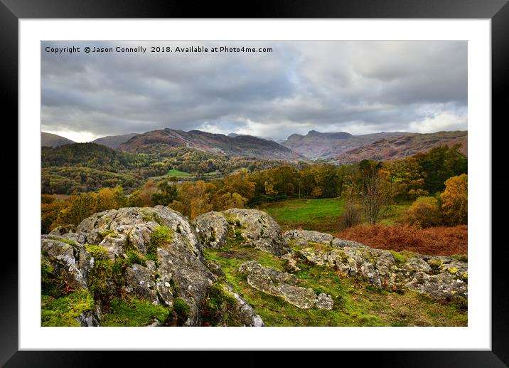 Little Langdale Views Framed Mounted Print by Jason Connolly
