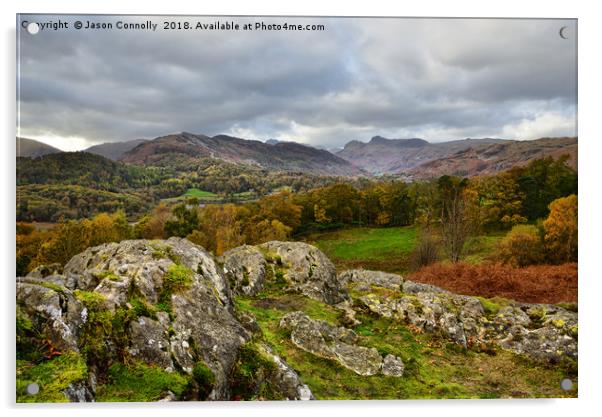 Little Langdale Views Acrylic by Jason Connolly