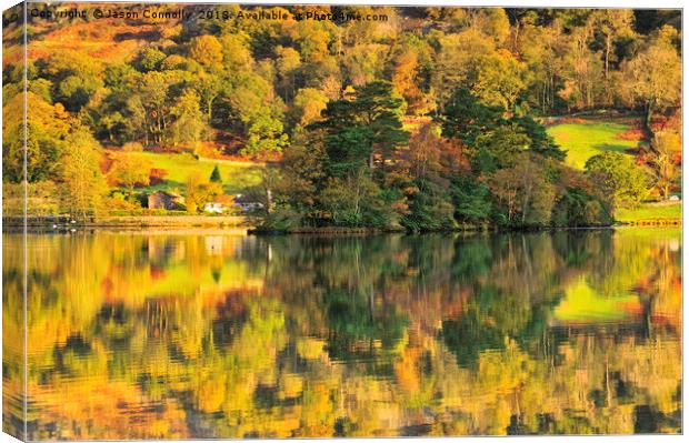 Autumn Gold, Rydalwater Canvas Print by Jason Connolly