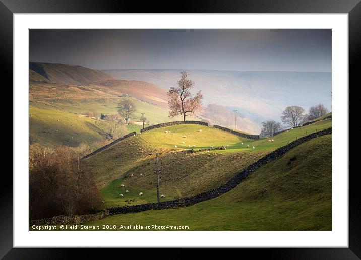 Swaledale, Yorkshire Dales Framed Mounted Print by Heidi Stewart
