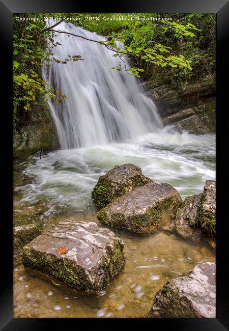 Janets Foss Waterfall Yorkshire Dales Framed Print by Gary Kenyon