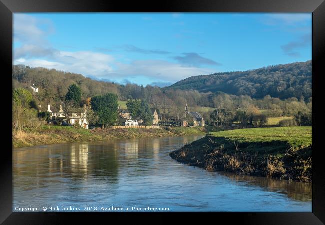 The River Wye at Tintern Parva Monmouthshire Framed Print by Nick Jenkins