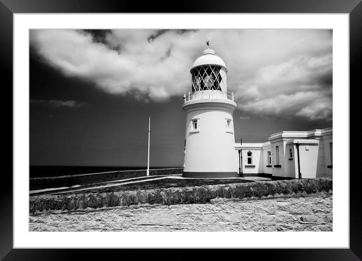 Pendeen Lighthouse Framed Mounted Print by David Hare