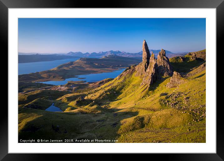 Old Man of Storr - Scotland Framed Mounted Print by Brian Jannsen