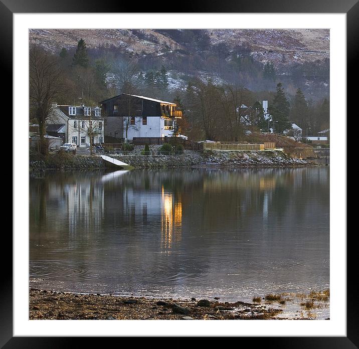 The House on Loch Long Framed Mounted Print by Gilbert Hurree