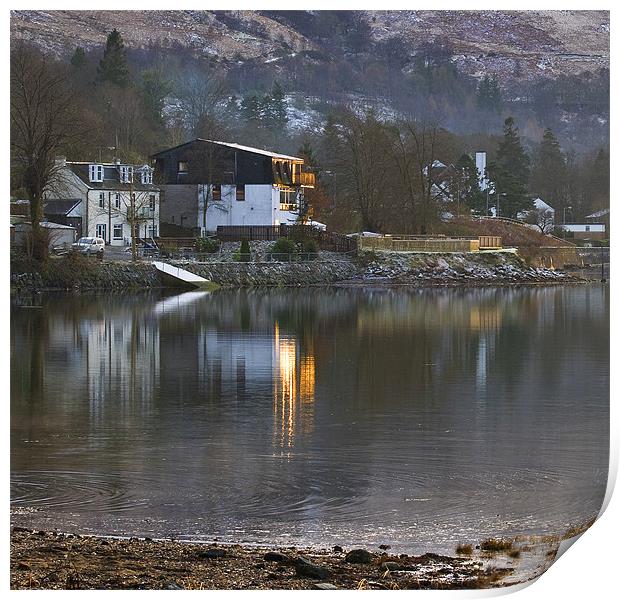 The House on Loch Long Print by Gilbert Hurree