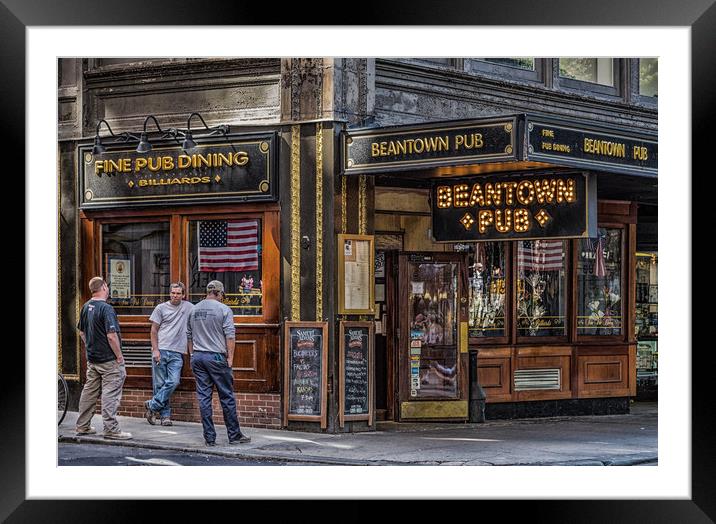 Beantown Pub Framed Mounted Print by Darryl Brooks