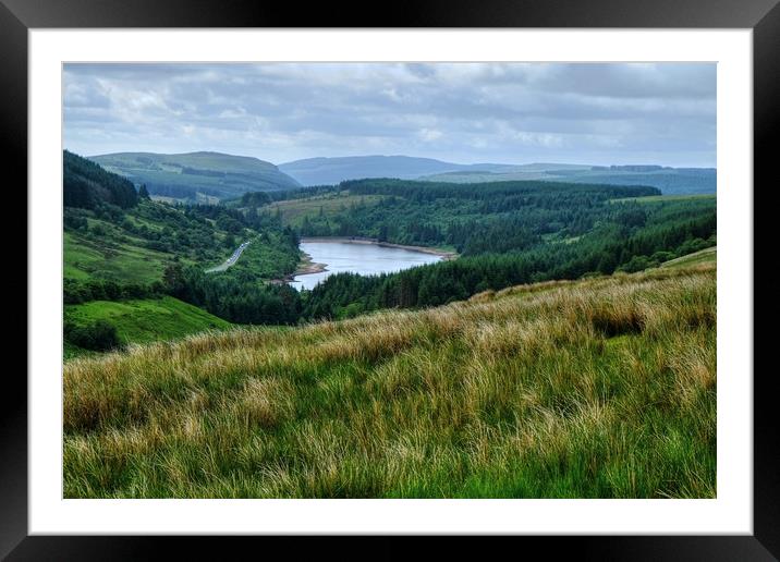 Cantref Reservoir Framed Mounted Print by Diana Mower