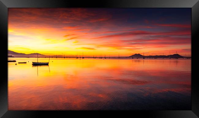 Sunrise Framed Print by Perry Johnson