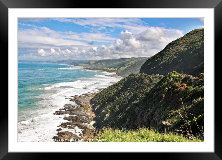 Cape Patton The Great Ocean Road Victoria Framed Mounted Print by Jim Key