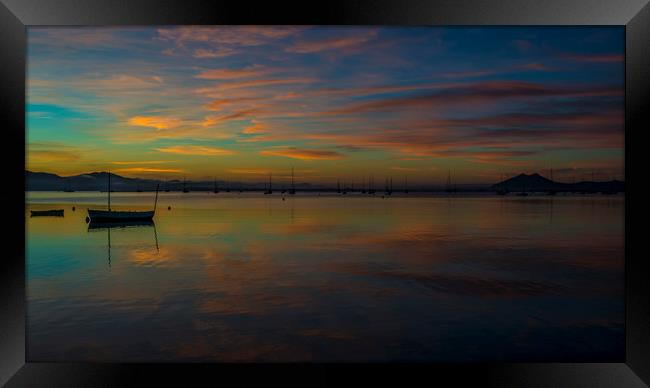 Before the sun Framed Print by Perry Johnson
