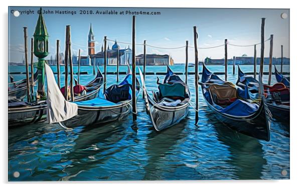 Serenity of Venice Acrylic by John Hastings