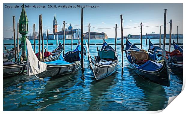 Serenity of Venice Print by John Hastings