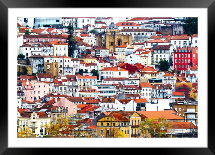The Old, Very Old and The New, Coimbra, Portugal Framed Mounted Print by Roz Collins