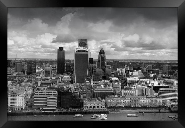 London Cityscape Skyline  Framed Print by Andy Evans Photos