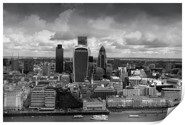 London Cityscape Skyline  Print by Andy Evans Photos