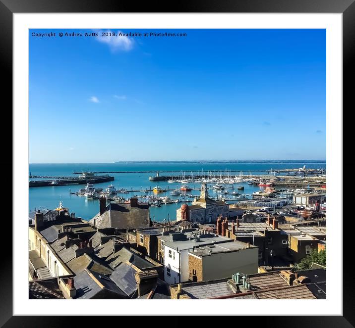 Ramsgate Harbour Framed Mounted Print by Andy Watts