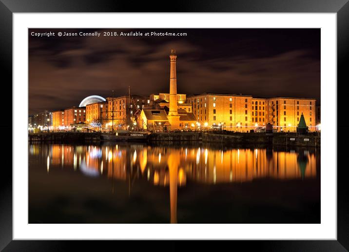 Liverpool Albert Docks Framed Mounted Print by Jason Connolly