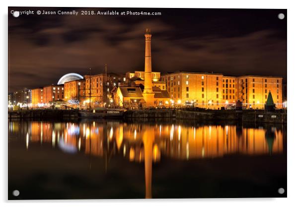 Liverpool Albert Docks Acrylic by Jason Connolly