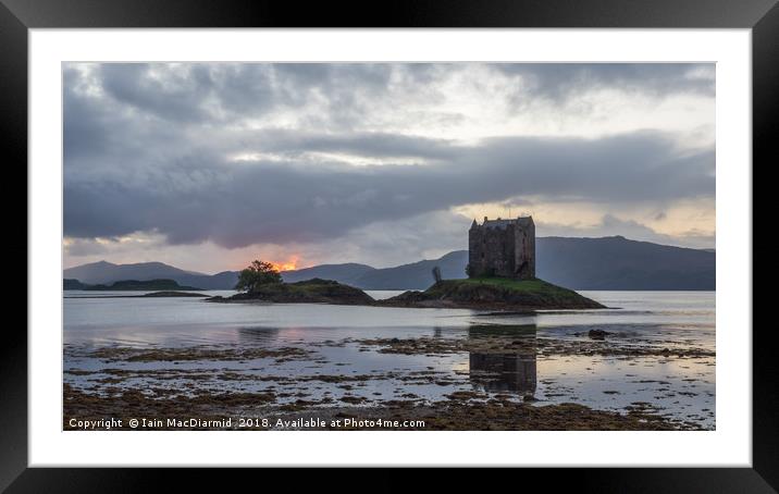 Castle Stalker Framed Mounted Print by Iain MacDiarmid