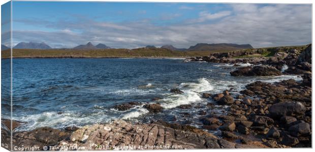 Achnahaird Bay and the Hills of Assynt Canvas Print by Iain MacDiarmid
