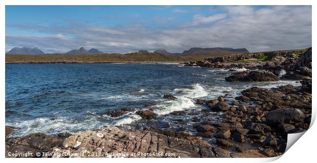 Achnahaird Bay and the Hills of Assynt Print by Iain MacDiarmid