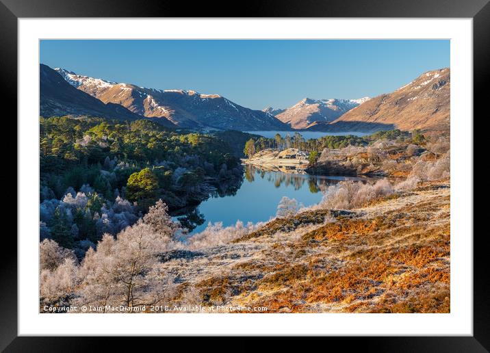Frosty Affric Framed Mounted Print by Iain MacDiarmid