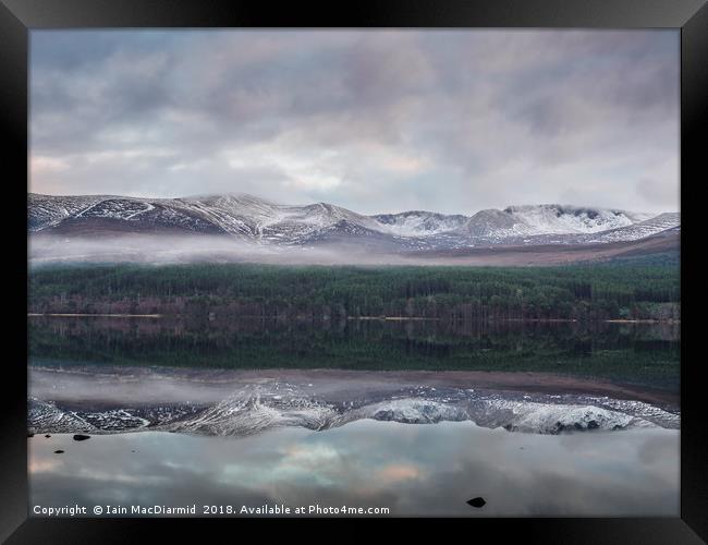 Loch Morlich and the Cairngorm Massif Framed Print by Iain MacDiarmid