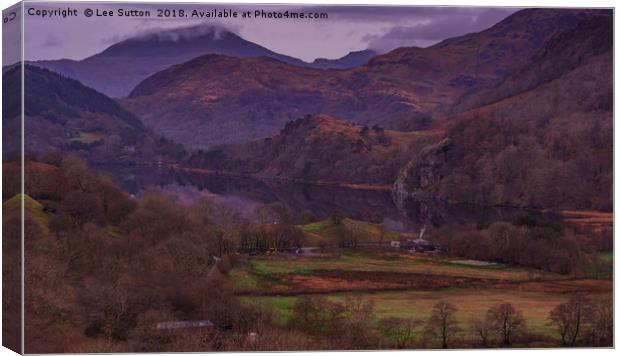 Nant Gwynant Reflections Canvas Print by Lee Sutton