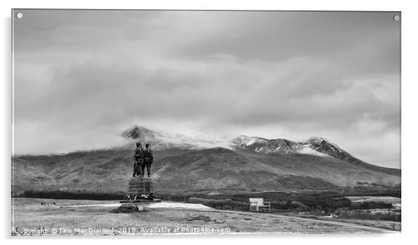 Commando Memorial Acrylic by Iain MacDiarmid