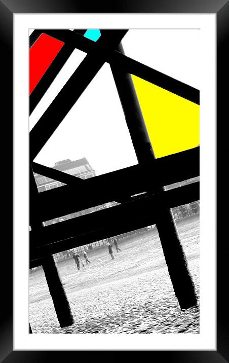 Colourful Angles Framed Mounted Print by Ashley Allen