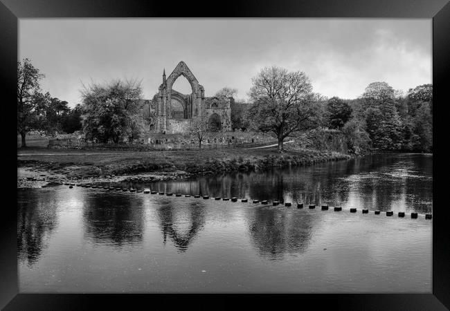 Bolton Abbey Yorkshire Framed Print by Diana Mower