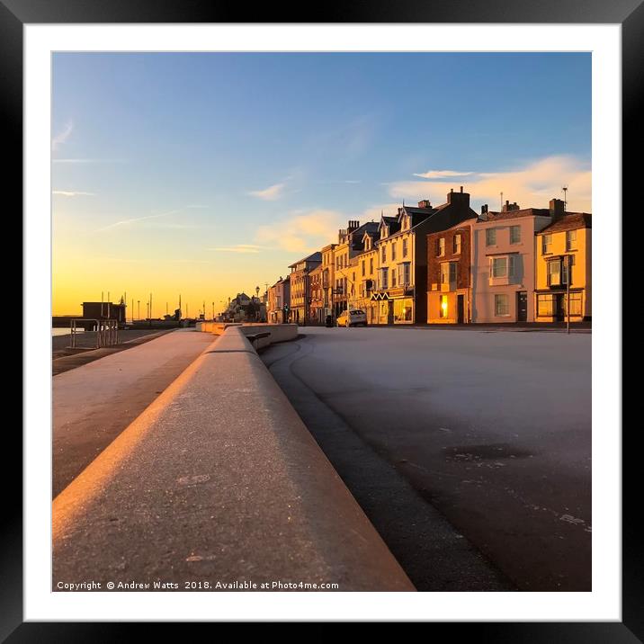 Beach Street, Deal, Kent Framed Mounted Print by Andy Watts