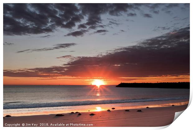 Blacksmiths Beach NSW Australia Print by Jim Key