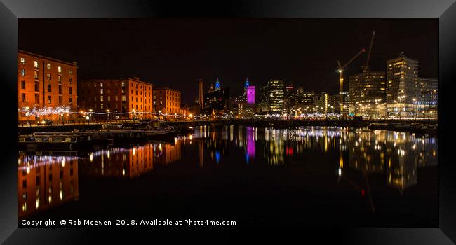 Salthouse Dock Liverpool Framed Print by Rob Mcewen