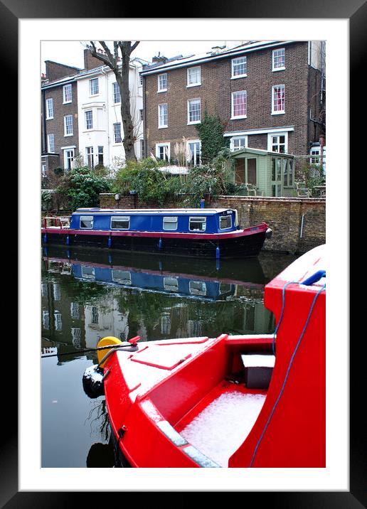 Serene Waterway Scene Framed Mounted Print by Andy Evans Photos