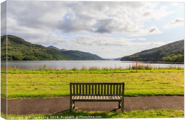  Seat with a view Canvas Print by Richard Long