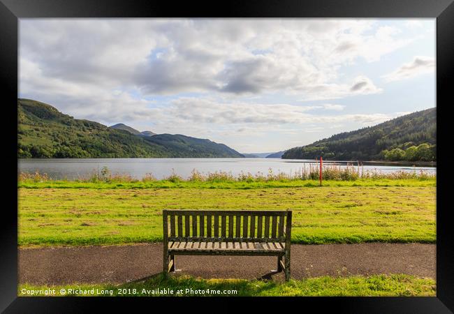  Seat with a view Framed Print by Richard Long