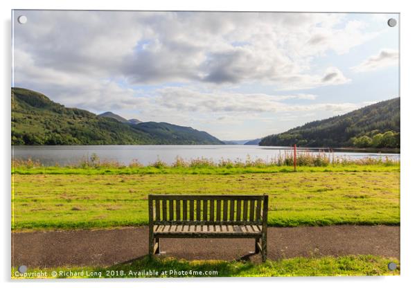  Seat with a view Acrylic by Richard Long