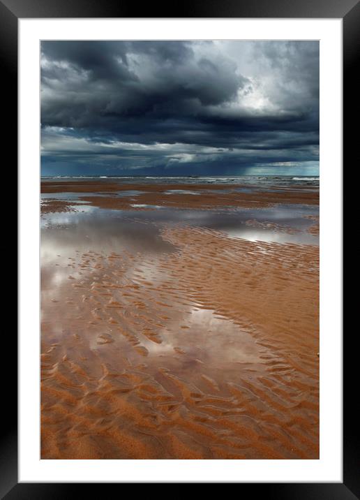 reflections, balmedie beach Framed Mounted Print by Craig MacKenzie