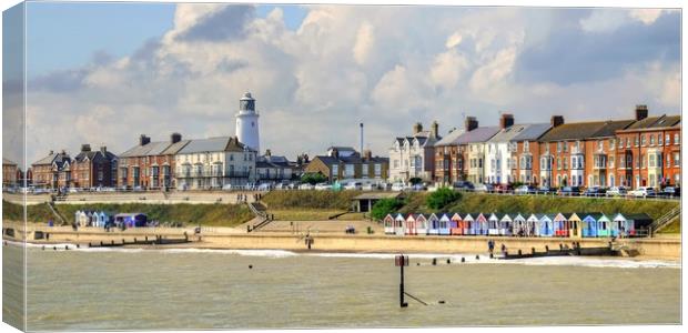 Southwold Promenade Canvas Print by Diana Mower