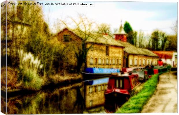 By The Canal  Canvas Print by Ian Jeffrey