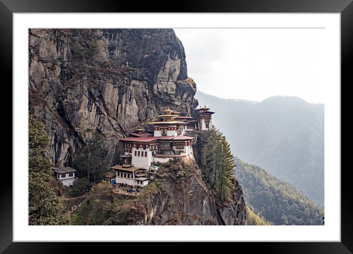 Tigers Nest monastery, Bhutan Framed Mounted Print by Hazel Wright