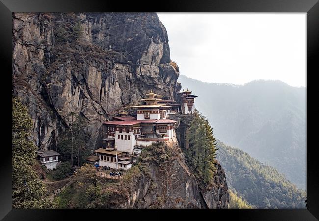 Tigers Nest monastery, Bhutan Framed Print by Hazel Wright