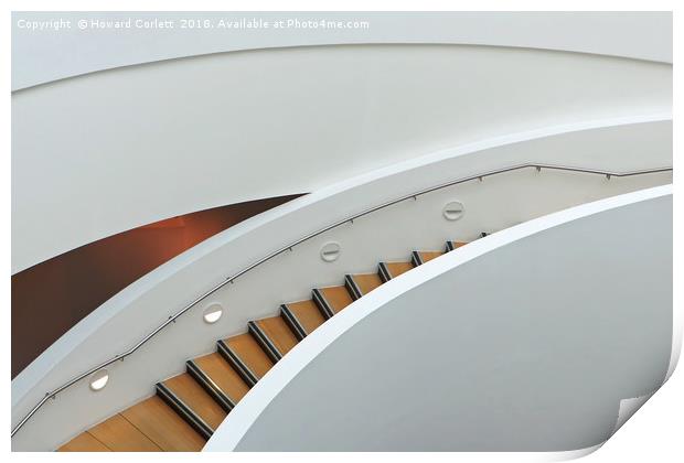 Staircase abstract Print by Howard Corlett
